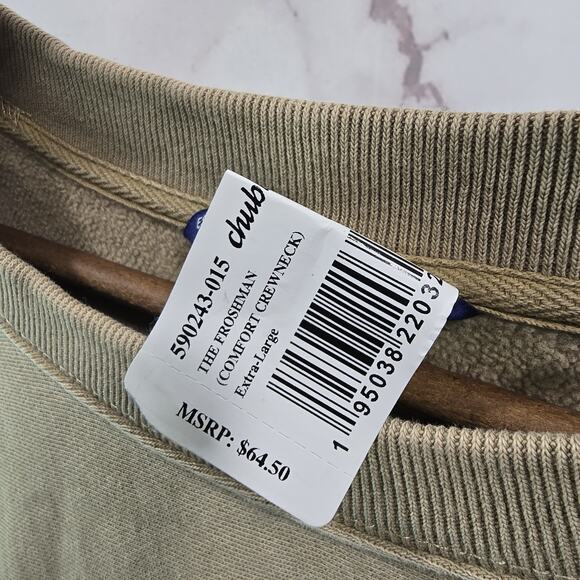 Chubbies Sweatshirt Mens XL Brown Comfort Crewneck Pullover Froshmam Football - Picture 3 of 11